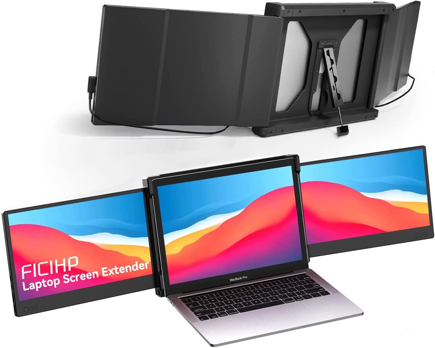 ficihp triple screen laptop monitor review