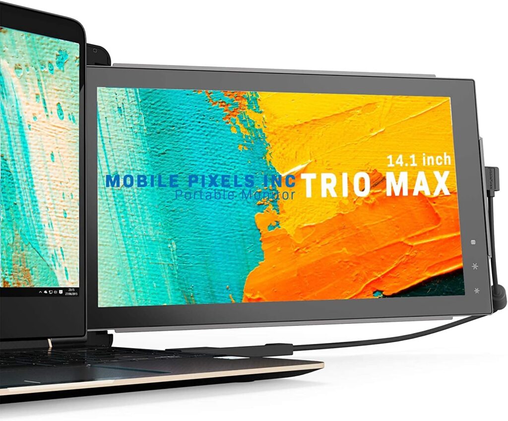 Mobile Pixels Trio Max 14.1in FHD 1080p USB Portable Laptop Monitor Extender 101-1004P01 Renewed