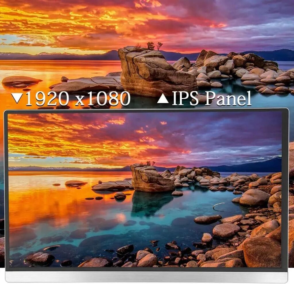 WESTHOD Laptop Screen Extender, 12 Portable Monitor for Laptop FHD IPS Triple Monitor Display, HDMI/USB-A/Type-C Plug-Play Tri-Screen for Windows, Chrome, Mac and Switch, Work with 13â-16â Laptops