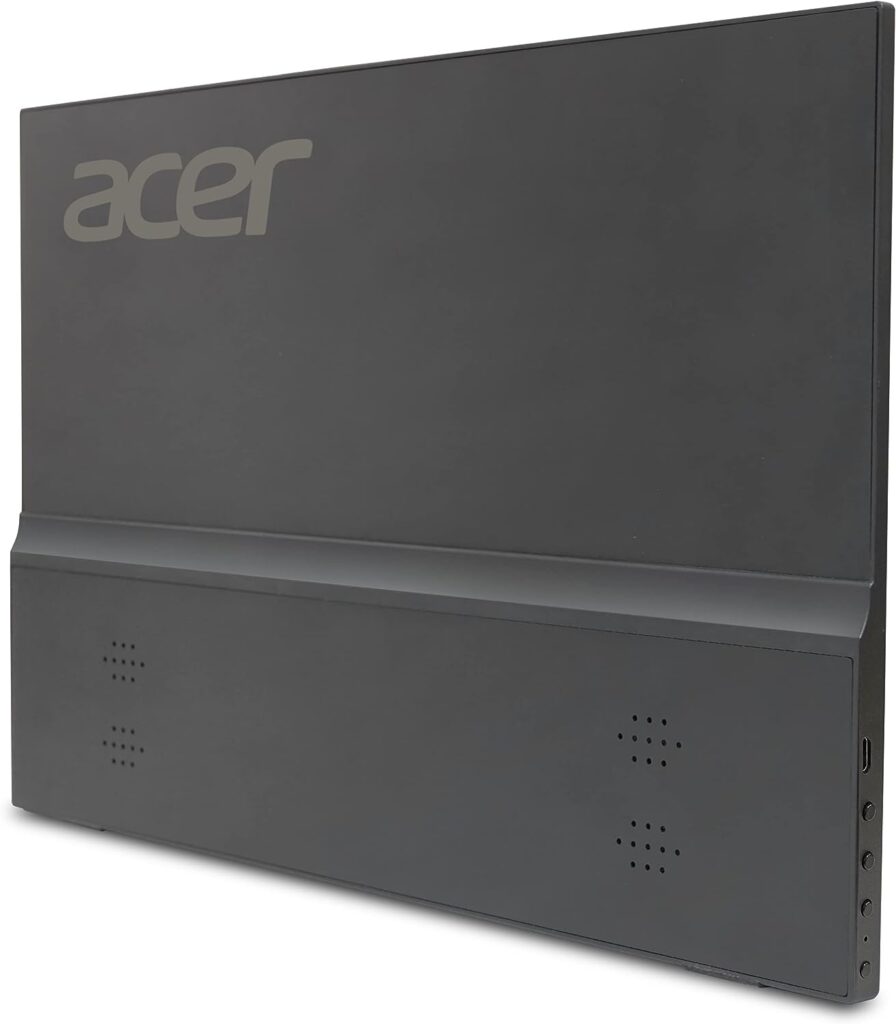 Portable Monitor | Acer PM161Q Abmiuuzx 15.6 Full HD 1920 x 1080 IPS | Ultra Slim Design | Premium Cover I External Monitor for Laptop PC Mac I 2 x USB 3.1 Type-C Ports, 1 x Mini HDMI  1 x Micro USB