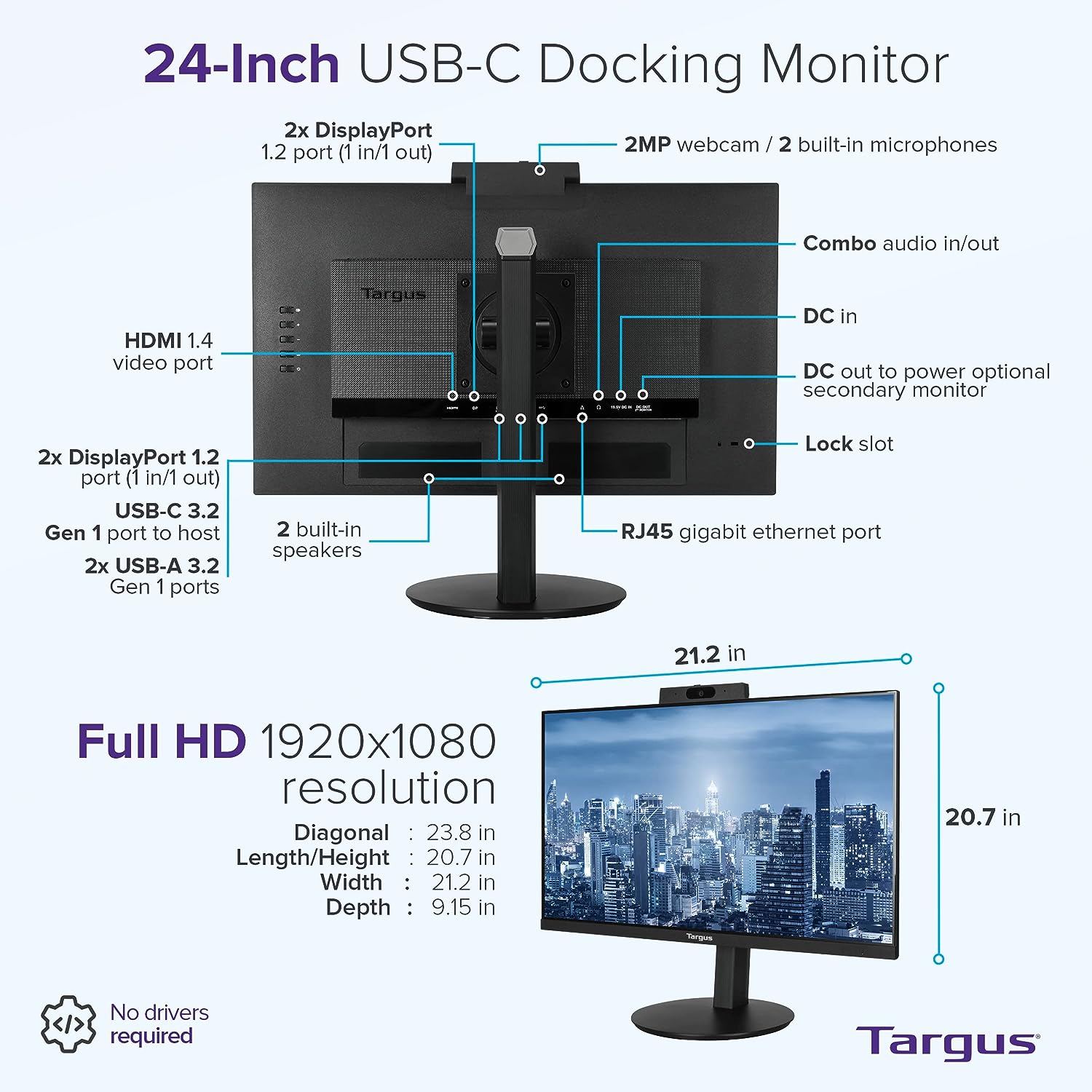 targus 24 inch monitor review