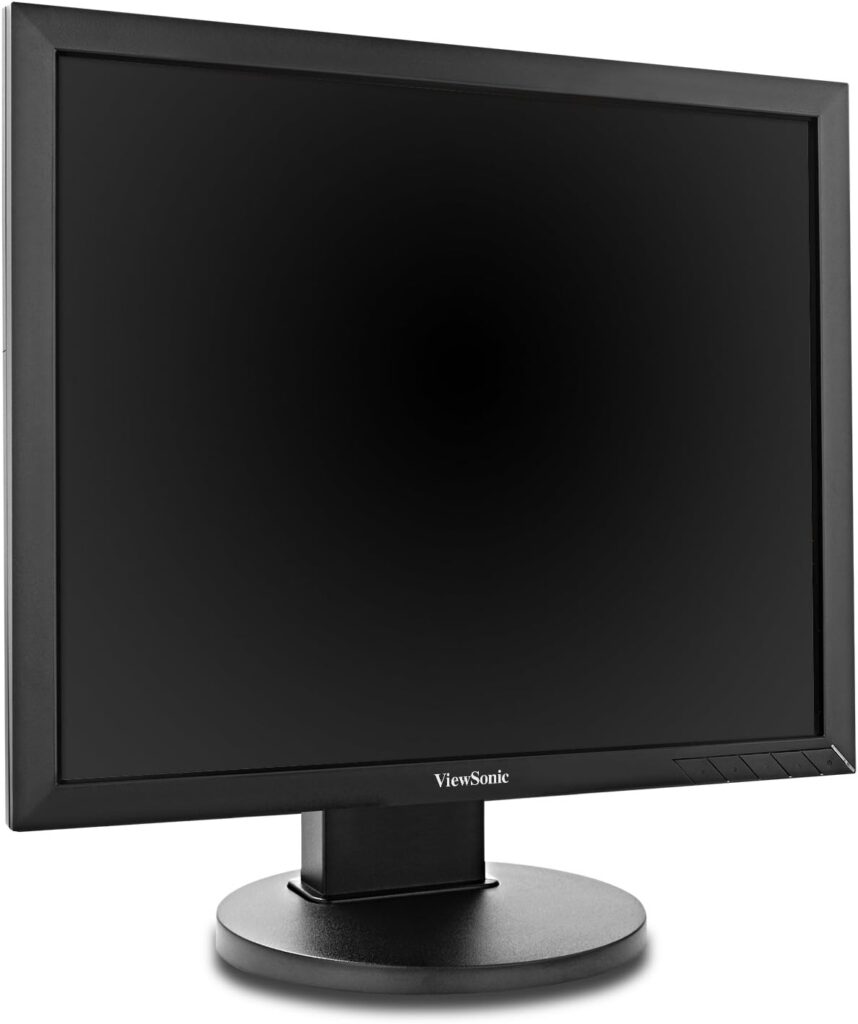 ViewSonic VG939SM 19 Inch IPS 1024p Ergonomic Monitor with DVI and VGA for Home and Office, Black