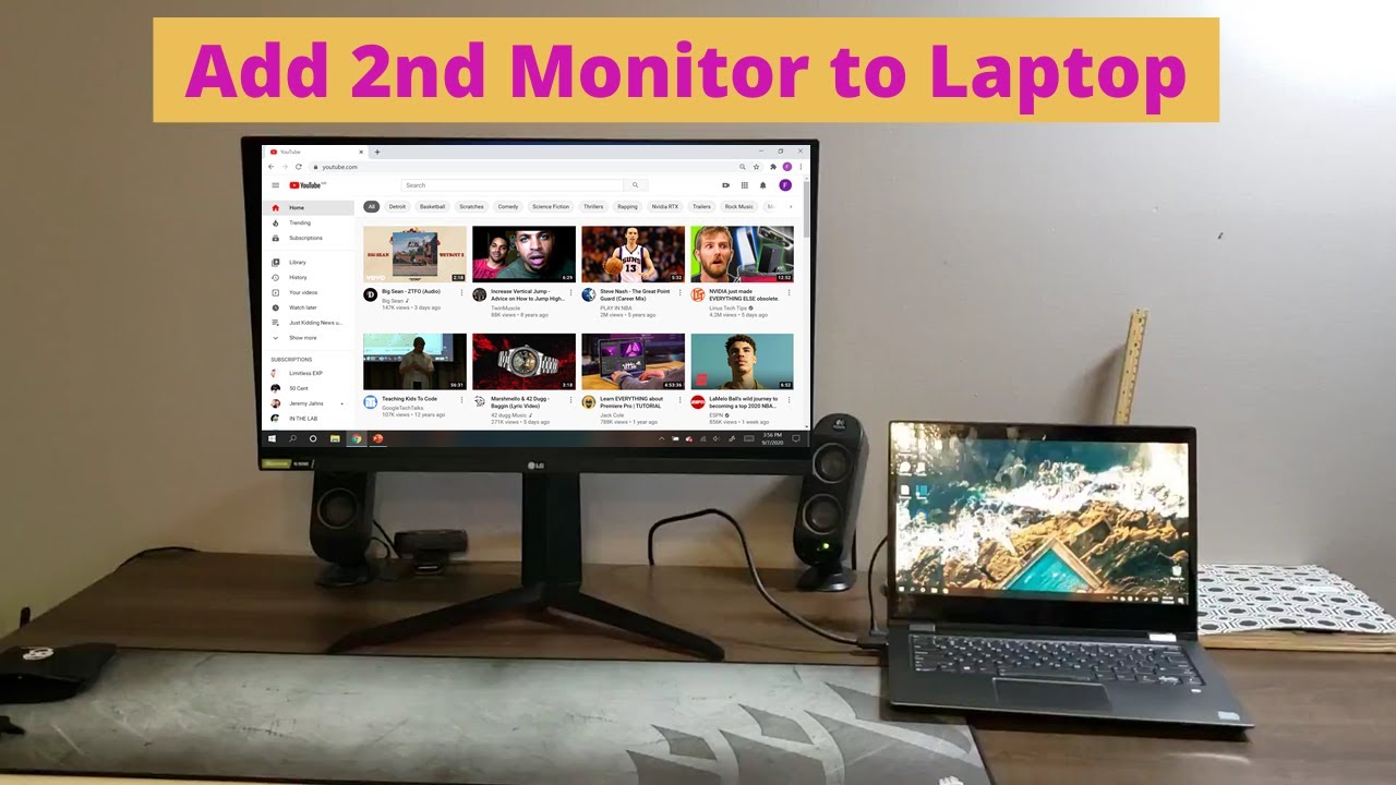 how to connect a second monitor to your laptop 1