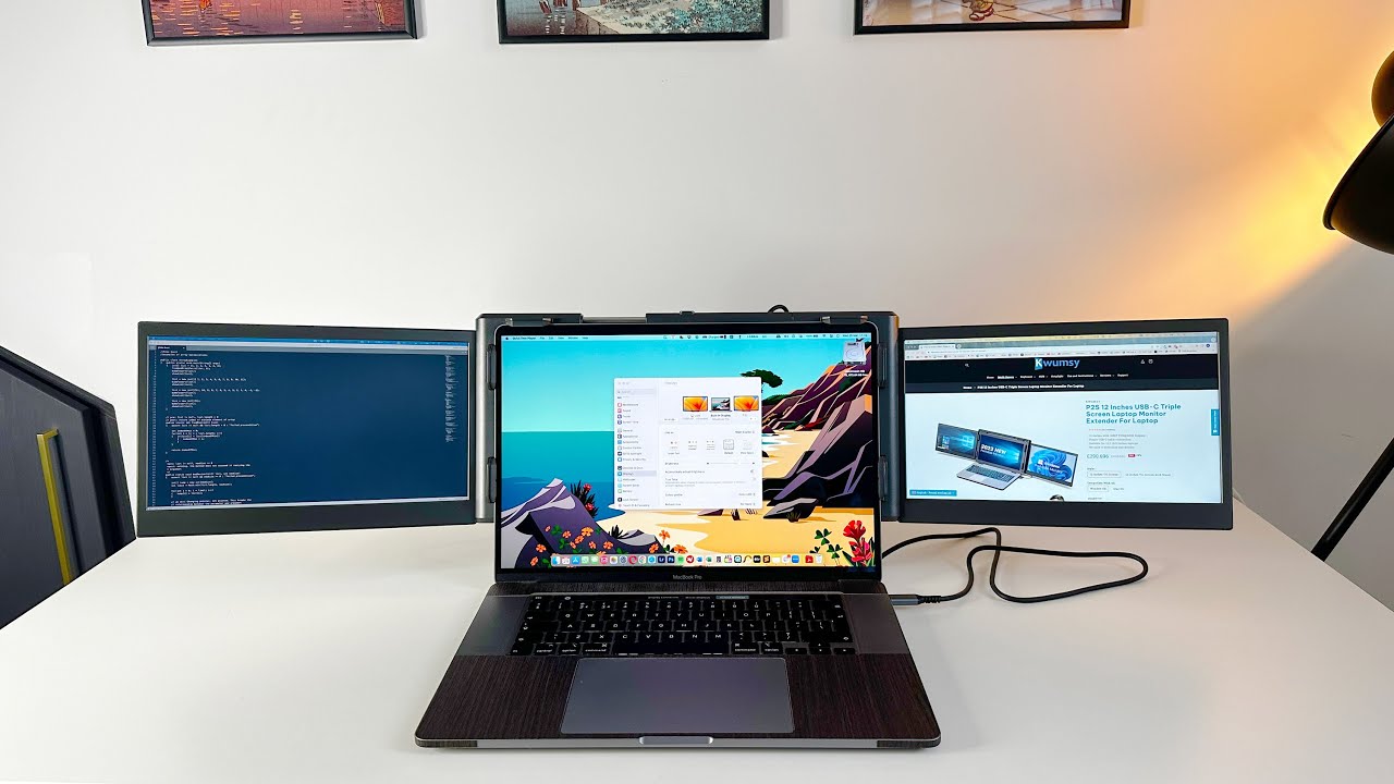 the kwumsy p2s a versatile triple monitor extender for laptops 1