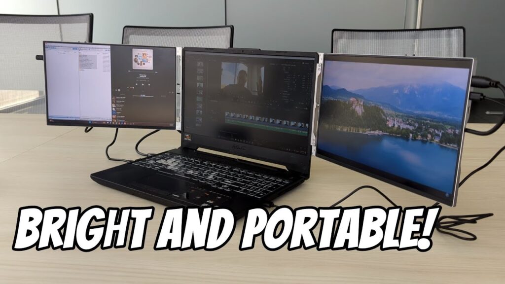 LIMINK LK14B Aluminum Alloy Triple Portable Monitor: The Brightest and Most Stylish Option for Enhanced Productivity